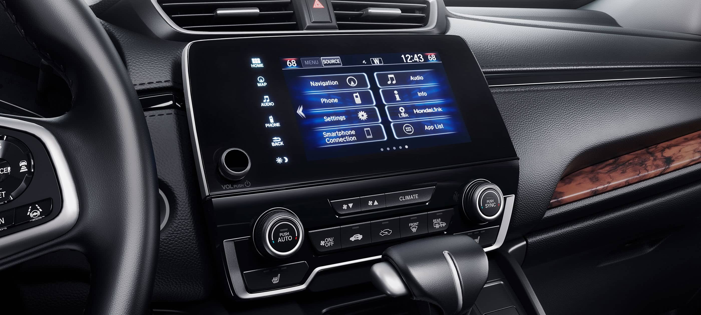 Sistema de audio en pantalla táctil