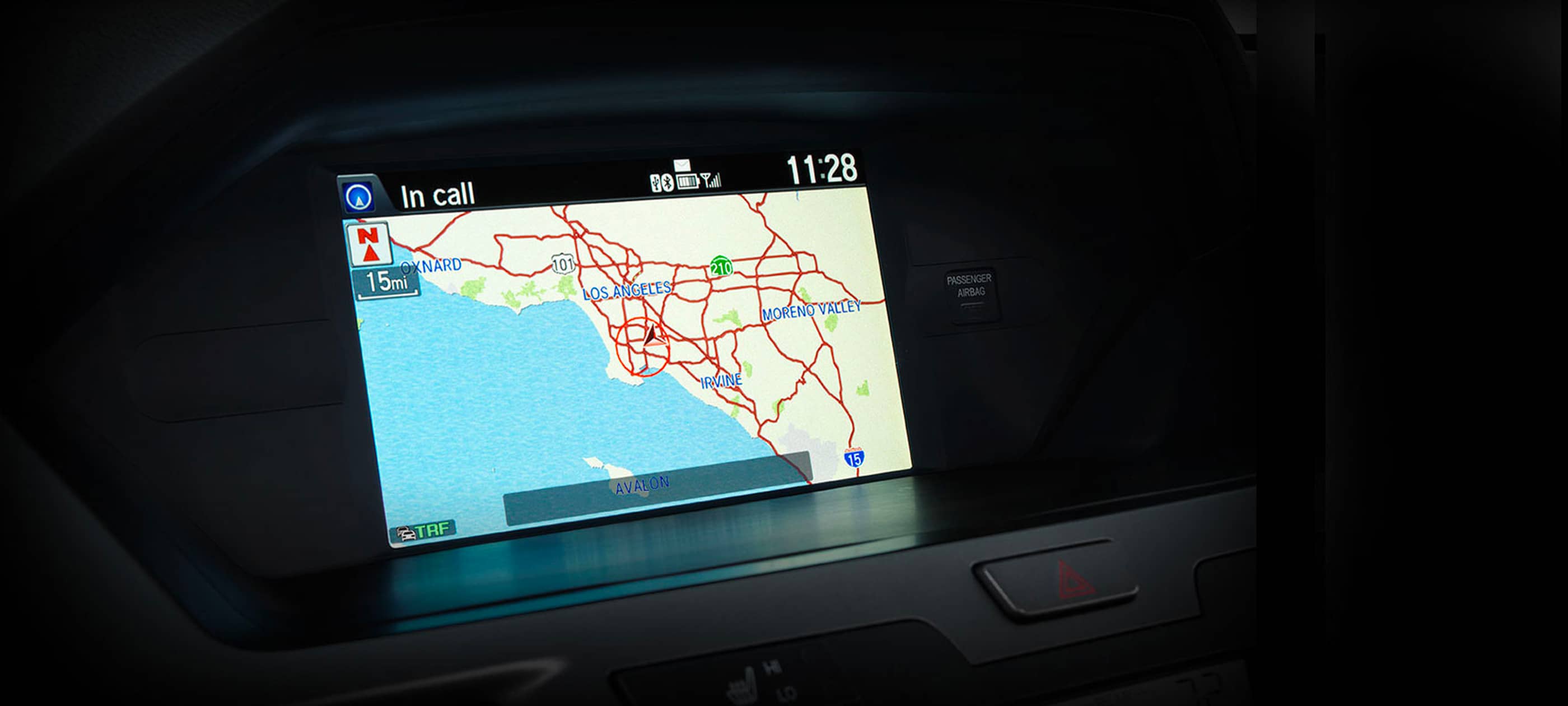 Sistema de navegación enlazado por satélite de Honda (Honda Satellite-Linked Navigation System™)